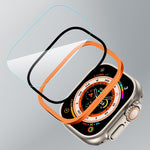 Aluminum Alloy Frame Integrated Tempered Film, For Apple Watch Ultra 49mm