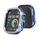 Caixa de Relógio PC Oca com Dupla Fileira de Diamantes, Para Apple Watch Ultra 2 / Ultra 49mm