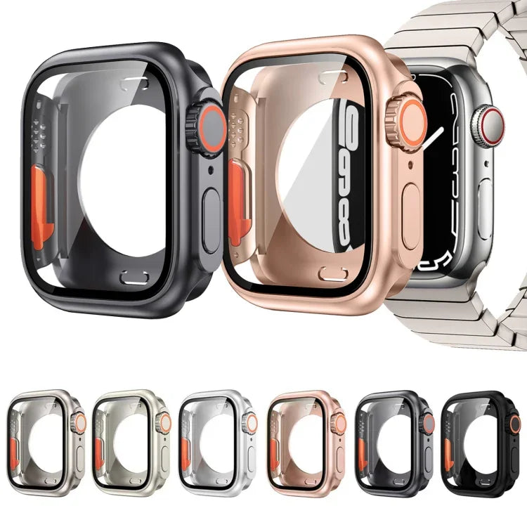 Mudar para Caixa de Relógio Híbrida PC com Filme Inclusivo Ultra 49mm, Para Apple Watch Series 6 / 5 / 4 / SE 44mm, Para Apple Watch Series 6 / 5 / 4 / SE 40mm, Para Apple Watch Series 9 / 8 / 7 45mm, Para Apple Watch Series 9 / 8 / 7 41mm