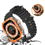 Filme Temperado Integrado com Moldura Metálica de Anel Numérico, Para Apple Watch Ultra 1 / 2 / 3 49mm