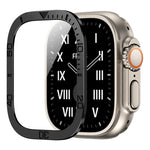 Filme Temperado Integrado com Moldura Metálica de Anel Numérico, Para Apple Watch Ultra 1 / 2 / 3 49mm