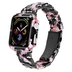Kit de Caixa de Pulseira de Relógio em PC de Resina Impressa, Para Apple Watch Series 6/5/4/SE 44mm, Para Apple Watch Series 6/5/4/SE 40mm, Para Apple Watch Series 9 / 8 / 7 45mm, Para Apple Watch Series 9 / 8 / 7 41mm