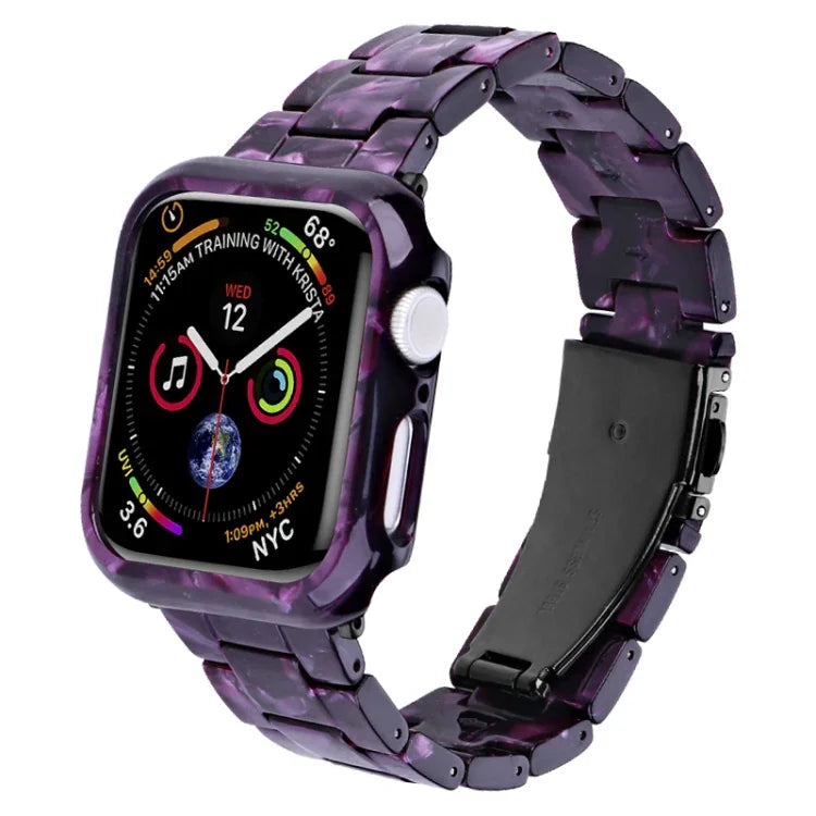 Kit de Caixa de Pulseira de Relógio em PC de Resina Impressa, Para Apple Watch Series 6/5/4/SE 44mm, Para Apple Watch Series 6/5/4/SE 40mm, Para Apple Watch Series 9 / 8 / 7 45mm, Para Apple Watch Series 9 / 8 / 7 41mm