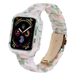 Kit de Caixa de Pulseira de Relógio em PC de Resina Impressa, Para Apple Watch Series 6/5/4/SE 44mm, Para Apple Watch Series 6/5/4/SE 40mm, Para Apple Watch Series 9 / 8 / 7 45mm, Para Apple Watch Series 9 / 8 / 7 41mm