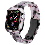 Kit de Caixa de Pulseira de Relógio em PC de Resina Impressa, Para Apple Watch Series 6/5/4/SE 44mm, Para Apple Watch Series 6/5/4/SE 40mm, Para Apple Watch Series 9 / 8 / 7 45mm, Para Apple Watch Series 9 / 8 / 7 41mm
