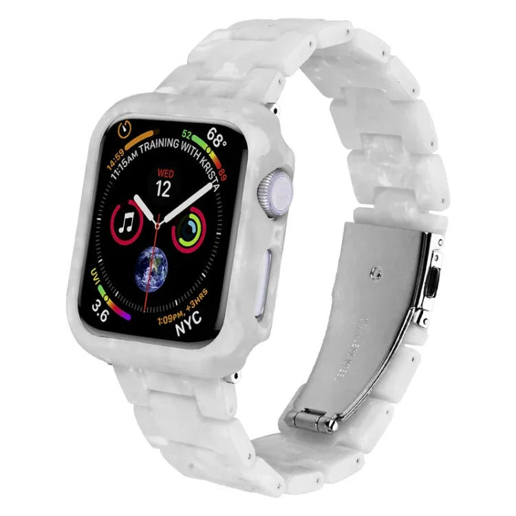 Kit de Caixa de Pulseira de Relógio em PC de Resina Impressa, Para Apple Watch Series 6/5/4/SE 44mm, Para Apple Watch Series 6/5/4/SE 40mm, Para Apple Watch Series 9 / 8 / 7 45mm, Para Apple Watch Series 9 / 8 / 7 41mm