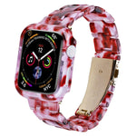 Kit de Caixa de Pulseira de Relógio em PC de Resina Impressa, Para Apple Watch Series 6/5/4/SE 44mm, Para Apple Watch Series 6/5/4/SE 40mm, Para Apple Watch Series 9 / 8 / 7 45mm, Para Apple Watch Series 9 / 8 / 7 41mm