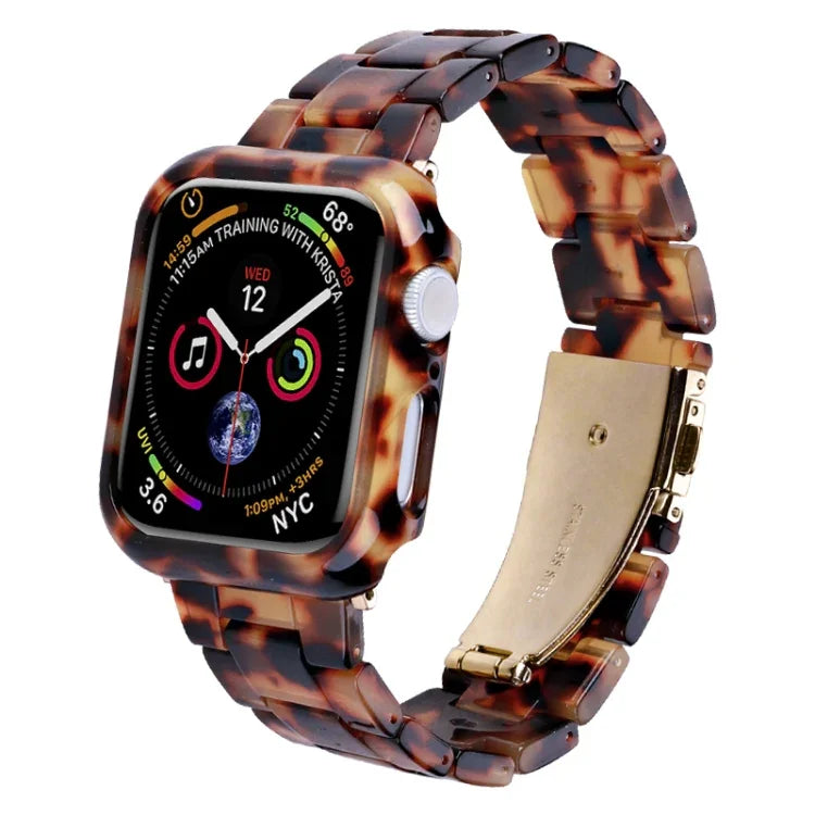 Kit de Caixa de Pulseira de Relógio em PC de Resina Impressa, Para Apple Watch Series 6/5/4/SE 44mm, Para Apple Watch Series 6/5/4/SE 40mm, Para Apple Watch Series 9 / 8 / 7 45mm, Para Apple Watch Series 9 / 8 / 7 41mm