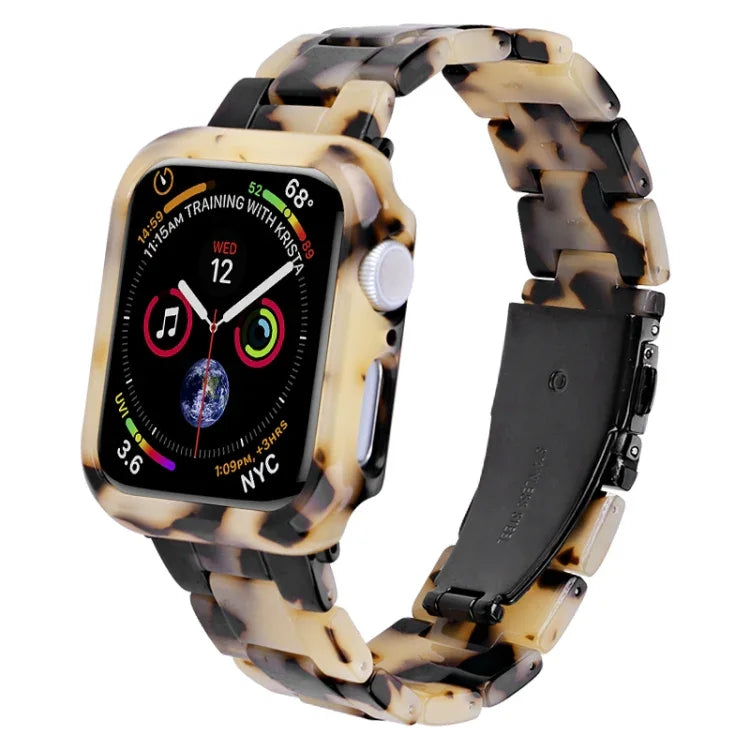 Kit de Caixa de Pulseira de Relógio em PC de Resina Impressa, Para Apple Watch Series 6/5/4/SE 44mm, Para Apple Watch Series 6/5/4/SE 40mm, Para Apple Watch Series 9 / 8 / 7 45mm, Para Apple Watch Series 9 / 8 / 7 41mm