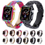 Kit de Caixa de Pulseira de Relógio em PC de Resina Impressa, Para Apple Watch Series 6/5/4/SE 44mm, Para Apple Watch Series 6/5/4/SE 40mm, Para Apple Watch Series 9 / 8 / 7 45mm, Para Apple Watch Series 9 / 8 / 7 41mm