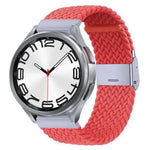 Pulseira de Relógio com Fivela em Metal Trançado de Nylon, Para Samsung Galaxy Watch 6 / 6 Classic