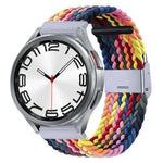 Pulseira de Relógio com Fivela em Metal Trançado de Nylon, Para Samsung Galaxy Watch 6 / 6 Classic