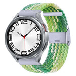 Pulseira de Relógio com Fivela em Metal Trançado de Nylon, Para Samsung Galaxy Watch 6 / 6 Classic