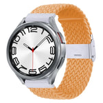 Pulseira de Relógio com Fivela em Metal Trançado de Nylon, Para Samsung Galaxy Watch 6 / 6 Classic