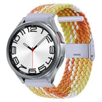 Pulseira de Relógio com Fivela em Metal Trançado de Nylon, Para Samsung Galaxy Watch 6 / 6 Classic