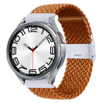 Pulseira de Relógio com Fivela em Metal Trançado de Nylon, Para Samsung Galaxy Watch 6 / 6 Classic