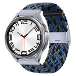 Pulseira de Relógio com Fivela em Metal Trançado de Nylon, Para Samsung Galaxy Watch 6 / 6 Classic