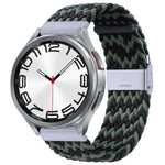 Pulseira de Relógio com Fivela em Metal Trançado de Nylon, Para Samsung Galaxy Watch 6 / 6 Classic