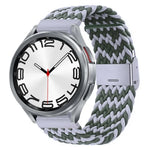 Pulseira de Relógio com Fivela em Metal Trançado de Nylon, Para Samsung Galaxy Watch 6 / 6 Classic