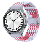 Pulseira de Relógio com Fivela em Metal Trançado de Nylon, Para Samsung Galaxy Watch 6 / 6 Classic