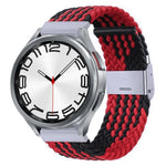 Pulseira de Relógio com Fivela em Metal Trançado de Nylon, Para Samsung Galaxy Watch 6 / 6 Classic