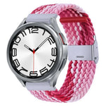Pulseira de Relógio com Fivela em Metal Trançado de Nylon, Para Samsung Galaxy Watch 6 / 6 Classic