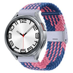 Pulseira de Relógio com Fivela em Metal Trançado de Nylon, Para Samsung Galaxy Watch 6 / 6 Classic
