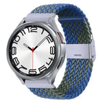 Pulseira de Relógio com Fivela em Metal Trançado de Nylon, Para Samsung Galaxy Watch 6 / 6 Classic