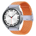 Pulseira de Relógio com Fivela em Metal Trançado de Nylon, Para Samsung Galaxy Watch 6 / 6 Classic