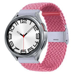 Pulseira de Relógio com Fivela em Metal Trançado de Nylon, Para Samsung Galaxy Watch 6 / 6 Classic