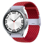Pulseira de Relógio com Fivela em Metal Trançado de Nylon, Para Samsung Galaxy Watch 6 / 6 Classic