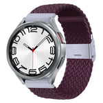 Pulseira de Relógio com Fivela em Metal Trançado de Nylon, Para Samsung Galaxy Watch 6 / 6 Classic