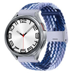 Pulseira de Relógio com Fivela em Metal Trançado de Nylon, Para Samsung Galaxy Watch 6 / 6 Classic