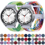 Pulseira de Relógio com Fivela em Metal Trançado de Nylon, Para Samsung Galaxy Watch 6 / 6 Classic