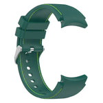 Pulseira de Relógio em Couro e Silicone, Para Samsung Galaxy Watch 6 / 6 Classic