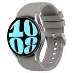 Pulseira de Relógio em Couro e Silicone, Para Samsung Galaxy Watch 6 / 6 Classic