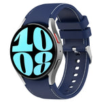 Pulseira de Relógio em Couro e Silicone, Para Samsung Galaxy Watch 6 / 6 Classic