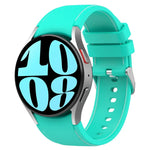 Pulseira de Relógio em Couro e Silicone, Para Samsung Galaxy Watch 6 / 6 Classic