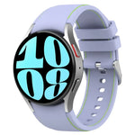 Pulseira de Relógio em Couro e Silicone, Para Samsung Galaxy Watch 6 / 6 Classic