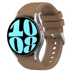 Pulseira de Relógio em Couro e Silicone, Para Samsung Galaxy Watch 6 / 6 Classic