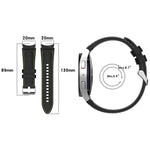 Pulseira de Relógio em Couro e Silicone, Para Samsung Galaxy Watch 6 / 6 Classic