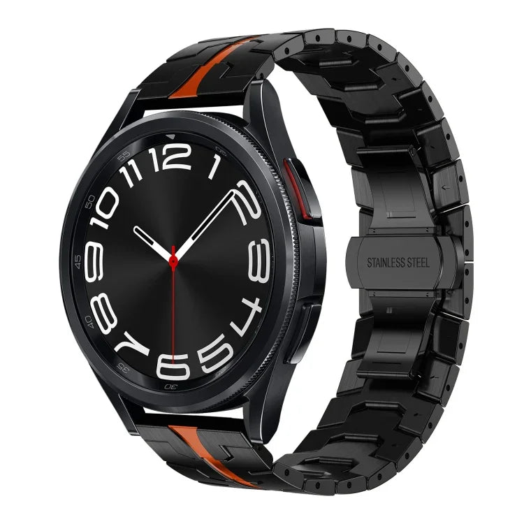 Pulseira de Relógio em Metal de Aço Inoxidável, Para Samsung Galaxy Watch 6 / 6 Classic