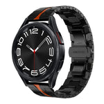 Pulseira de Relógio em Metal de Aço Inoxidável, Para Samsung Galaxy Watch 6 / 6 Classic
