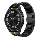Pulseira de Relógio em Metal de Aço Inoxidável, Para Samsung Galaxy Watch 6 / 6 Classic