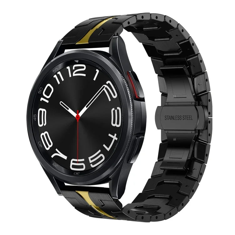 Pulseira de Relógio em Metal de Aço Inoxidável, Para Samsung Galaxy Watch 6 / 6 Classic