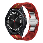 Pulseira de Relógio em Metal de Aço Inoxidável, Para Samsung Galaxy Watch 6 / 6 Classic