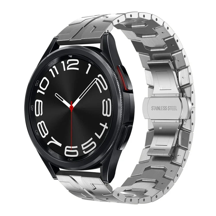 Pulseira de Relógio em Metal de Aço Inoxidável, Para Samsung Galaxy Watch 6 / 6 Classic