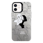 Electroplated Silver Series PC Protective Phone Case, For iPhone 12 Pro, For iPhone 11