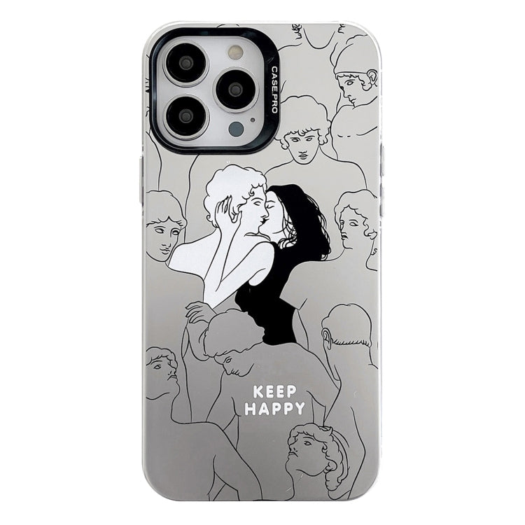 Electroplated Silver Series PC Protective Phone Case, For iPhone 14, For iPhone 14 Pro