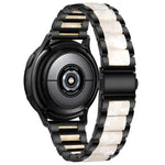 Pulseira de Relógio em Metal com Três Contas de Resina, Para Samsung Galaxy Watch 6 / 6 Classic